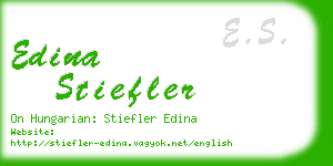 edina stiefler business card